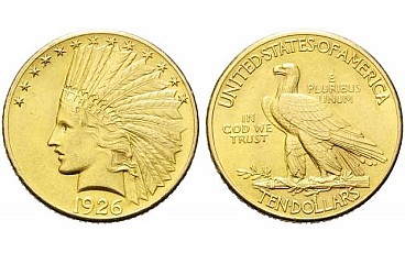 Valore dei 10 dollari indiani d’oro