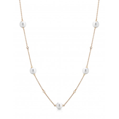 Collana Perle e Diamanti - Coscia -
