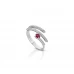 ANELLO CRUSADO DIAMANTI E RUBINI