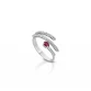 ANELLO CRUSADO DIAMANTI E RUBINI