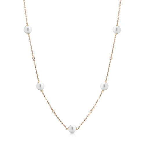 Collana Perle e Diamanti - Coscia -